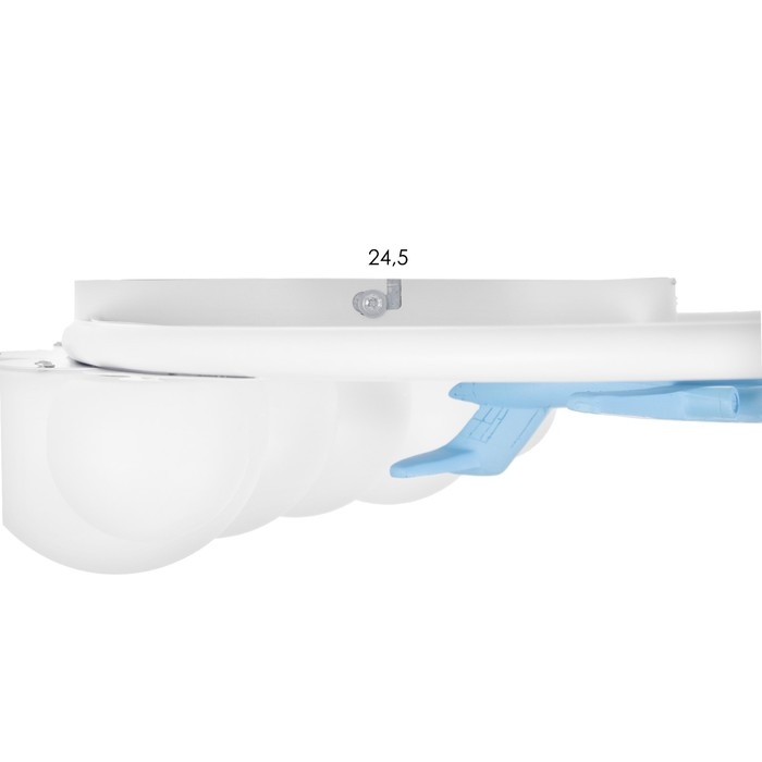 Люстра с ПДУ "Самолет" LED 160Вт 3000-6000К бело-голубой