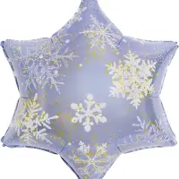 Воздушный шар фольгированный 19" «Снежинка»