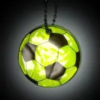 Светоотражающий элемент &laquo;Футбольный мяч&raquo;, двусторонний, d=5 см, жёлтый