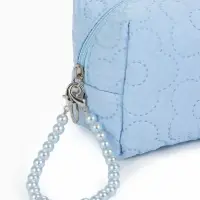 Косметичка дор Цветок 17*6*9, отд на молнии, голубой