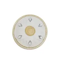 Держатель для штор CAPPIO KS032, d=98 мм, белый с золотом, 2 шт.