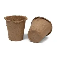 Горшок для рассады, 175 мл, d=8 см, h=8 см, торф, набор 20 шт., Greengo