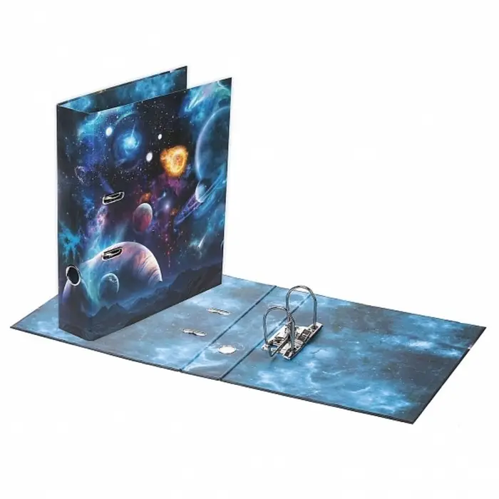 Пaпкa-регистратор А4 70мм Hatber Пaпкa-регистратор А4 70мм Hatber "Космос", матовая ламинация, запечатанный форзац