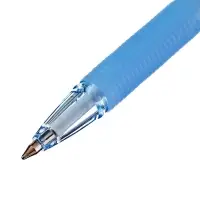 Ручка шариковая ErichKrause R=301 Spring Stick & Grip, узел 0.7 мм, синяя, резиновый упор, МИКС