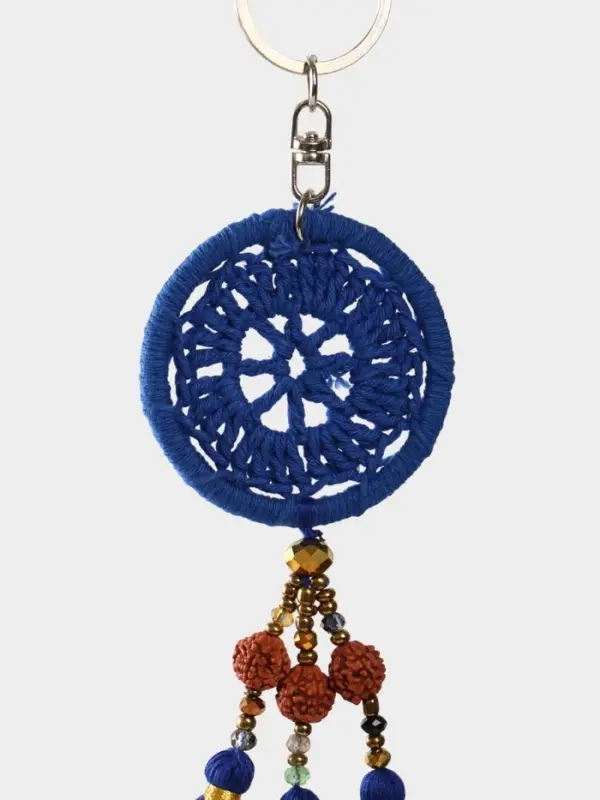 Брелок Брелок "Ловец снов" 19 см, цв. синий
