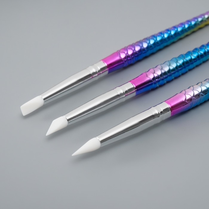 Инструменты для моделирования и придания формы Инструменты для моделирования и придания формы "Русалка" набор 3 шт пластик, резина 17 см