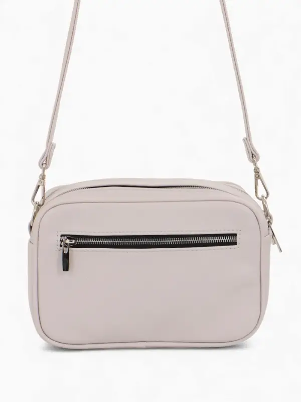 Сумка женская кросс-боди TEXTURA на молнии, 24&times;9&times;15 см, светло-серая
