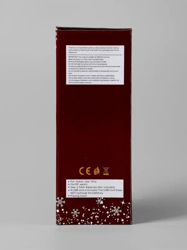 Фигура светодиодная фонарь  Фигура светодиодная фонарь "Дед мороз", 20х9х9 см, AAAx3, Т/БЕЛЫЙ