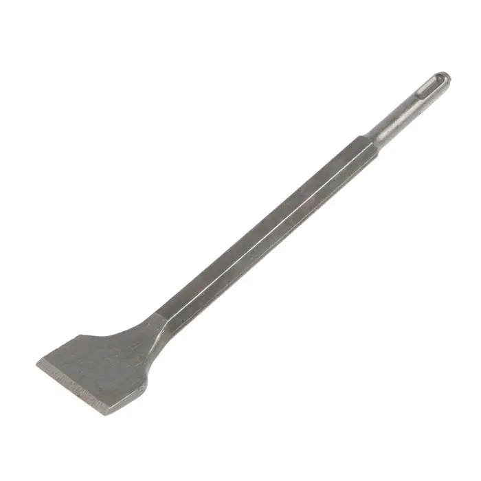 Зубило плоское для снятия плитки ТУНДРА, угол 10&deg;, SDS-plus, 14&times;40&times;250 мм