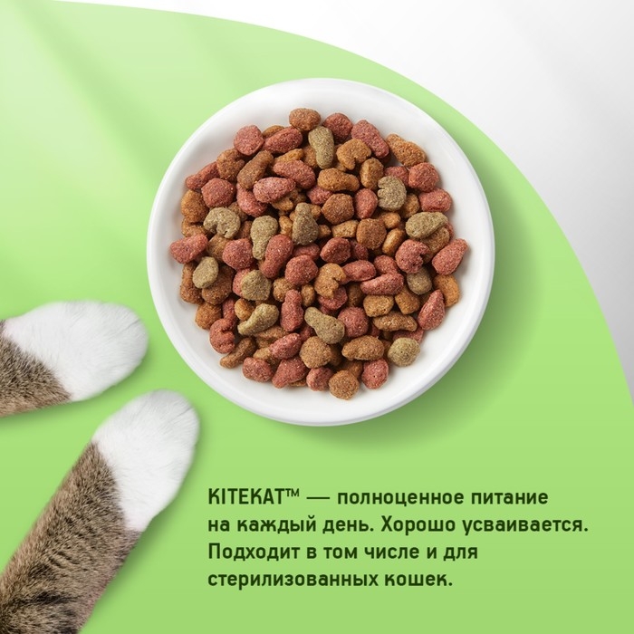 Сухой корм KiteKat  Сухой корм KiteKat "Аппетитная курочка" для кошек, 350 г