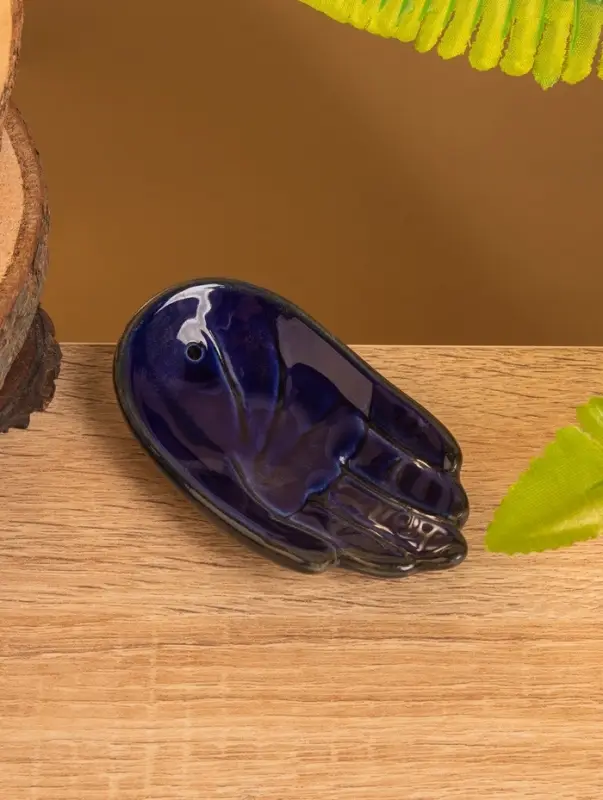 Подставка под благовония  Подставка под благовония "Ладонь Будды" керамика, цв. МИКС, 10х6х2 см