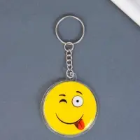 Брелок для ключей на кольце &laquo;Смайлики&raquo;, пластик, 4.5&times;4.5 см, МИКС