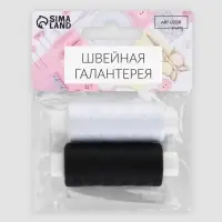 Набор ниток «Монохром», 40/2, 200 м, 2 шт., разноцветный