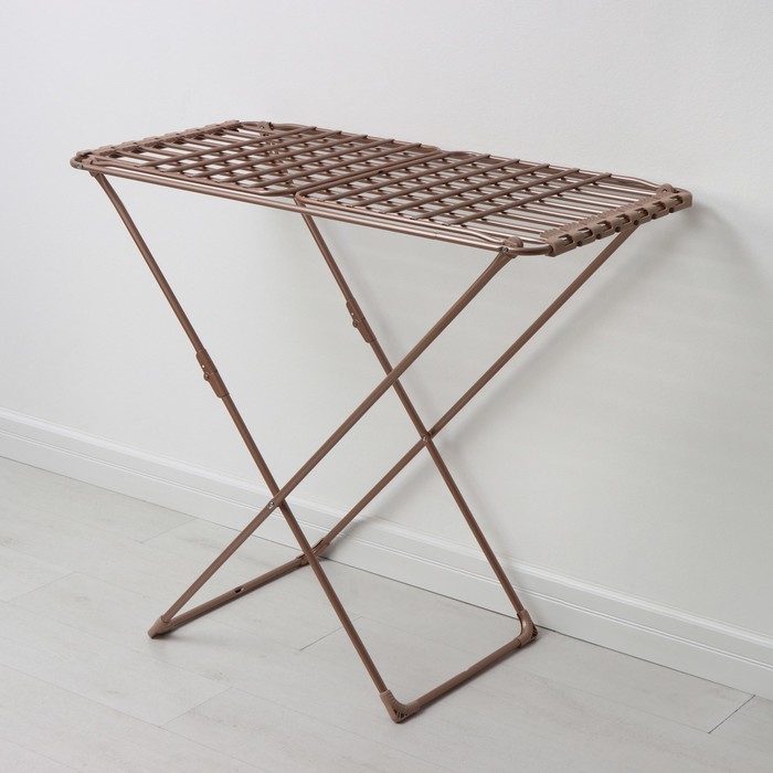 Сушилка для белья напольная, рабочая длина 18 м, цвет розовое золото Сушилка для белья напольная, рабочая длина 18 м, цвет розовое золото