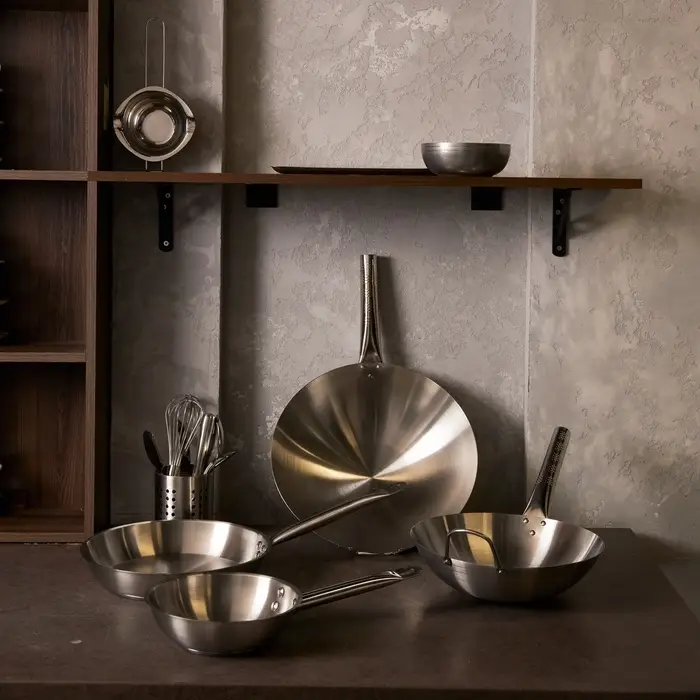 Сковорода 3Ply Hanna Kn&ouml;vell, d=30 см, h=5.5 см, толщина 2.2 мм, индукция, нержавеющая сталь, серебристая