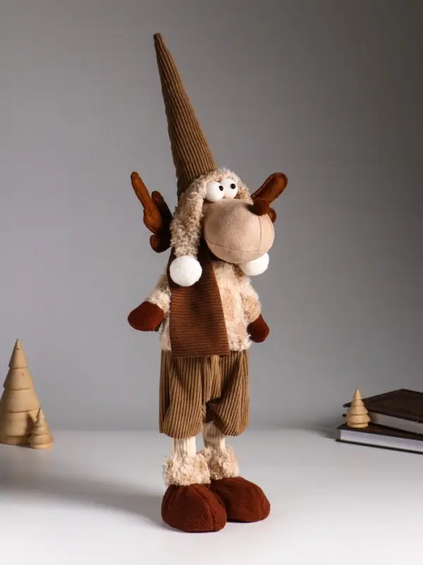 Кукла интерьерная Кукла интерьерная "Лосик в оливковом наряде" 14х11х50 см