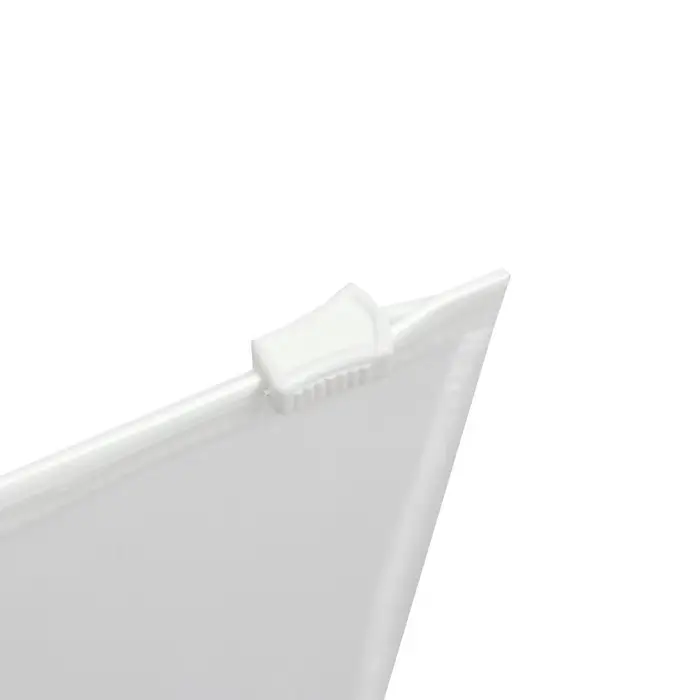 Папка-конверт на ZIP-молнии A4, 150 мкм, Calligrata, прозрачная, белая молния