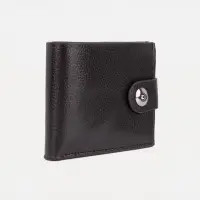 Портмоне мужское, на магните, два отделения, коричневое