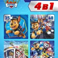 Пазлы 4 в 1, 35, 48, 54, 70 деталей, Щенячий патруль