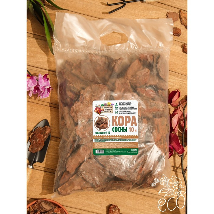 Кора сосны  Кора сосны "Рецепты Дедушки Никиты" 10 л фр 6-10