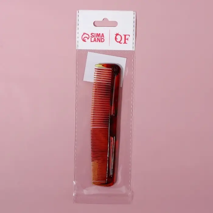 Расчёска комбинированная, 12.5×3 (±1) см, цвет «янтарный» Расчёска комбинированная, 12.5×3 (±1) см, цвет «янтарный»