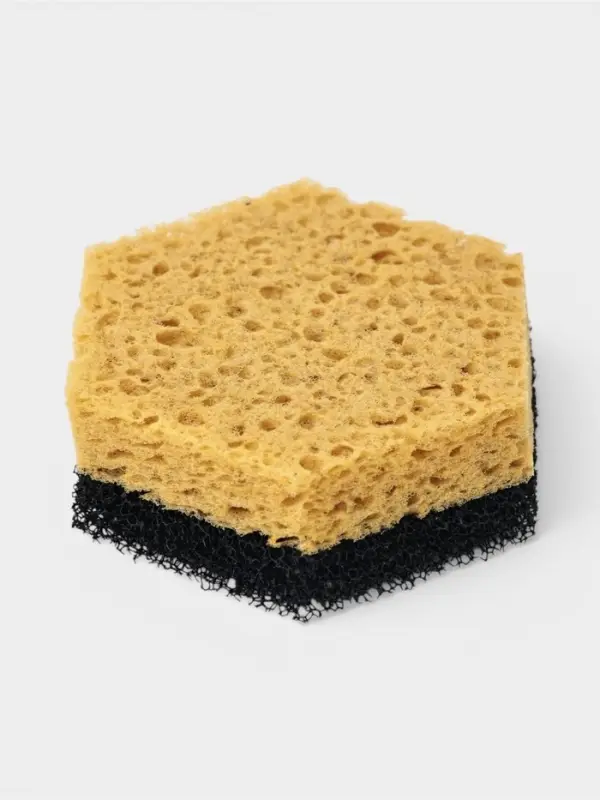 Губки для тефлоновой посуды Доляна, 3 шт., в вакуумной упаковке
