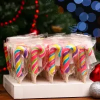 Карамель на палочке новогодняя "Трость мини", 15 г Карамель на палочке новогодняя "Трость мини", 15 г