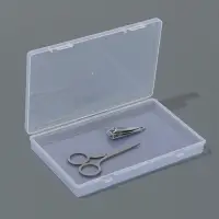 Бокс универс с крышкой 1секц 17,4*10,8*2,6см прозрач пакет накл QF