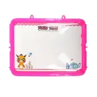 Доска магнитная двухсторонняя, под маркер и мел на подставках (мел, маркер, магниты), МИКС