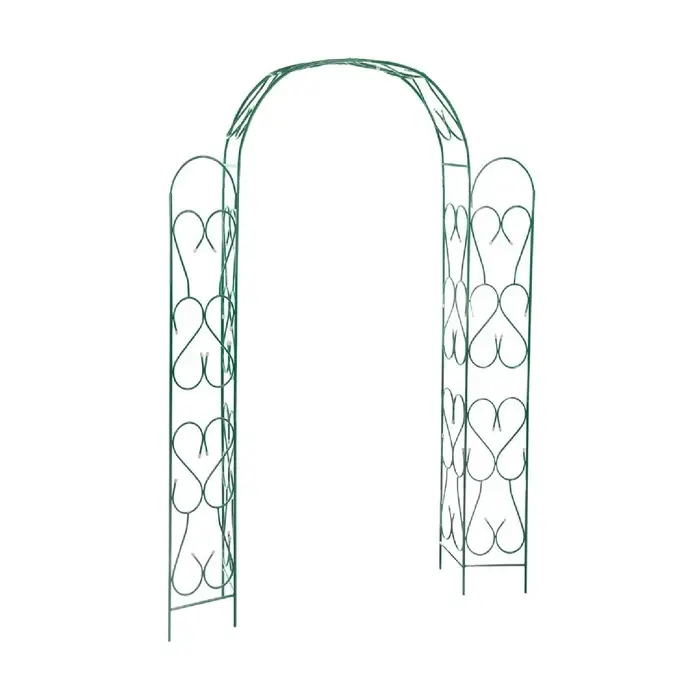 Арка садовая, 230&times;125&times;36.5 см, для вьющихся растений, металлическая, зелёная