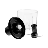 Блендер Sakura SA-6266SBK, погружной, 600 Вт, 2 скорости, стакан 0.7 л, чоппер 0.5 л, венчик