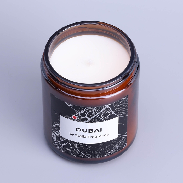 Ароматическая свеча в банке  Ароматическая свеча в банке "DUBAI", цитрус, специи, 250 г