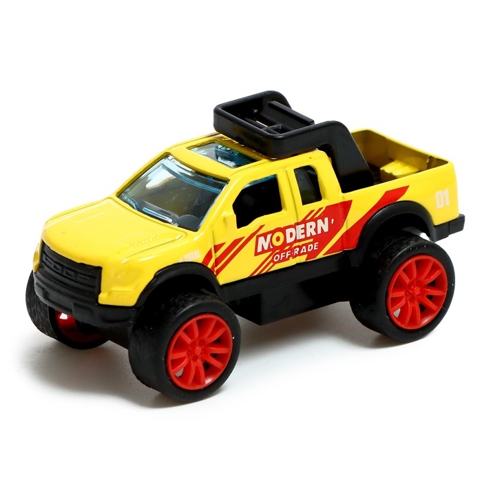 Машина металлическая «Крутые гонки. Пикап», инерция, 1:64, МИКС Машина металлическая «Крутые гонки. Пикап», инерция, 1:64, МИКС