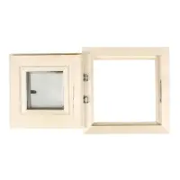 Окно, 30×30см, однокамерный стеклопакет, осина Окно, 30×30см, однокамерный стеклопакет, осина