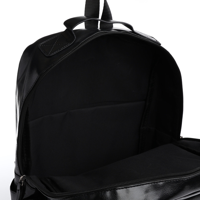 Рюкзак школьный на молнии, цвет чёрный Рюкзак школьный на молнии, цвет чёрный