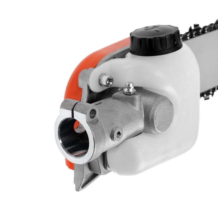 Насадка на триммер ТУНДРА, бензопила, 12 Насадка на триммер ТУНДРА, бензопила, 12", 44 звена, посадочное место 26 мм, шкив 9 зубьев