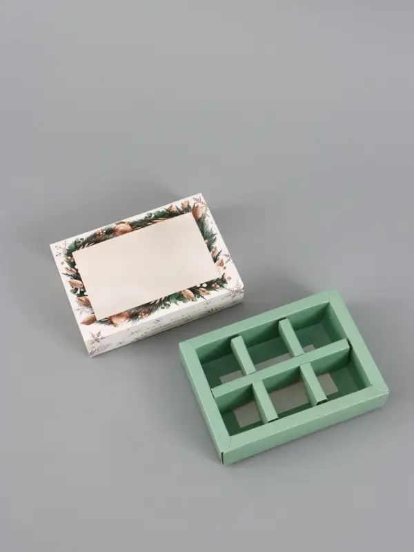 Коробка для 6 конфет &laquo;Желаю счастья&raquo;, 13.7&times;9.8&times;3.8 см