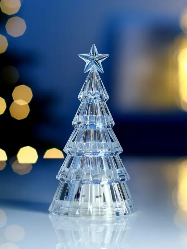 Световая фигура "Елочка", 11 см, 1 LED, LR44x3, Т/БЕЛЫЙ