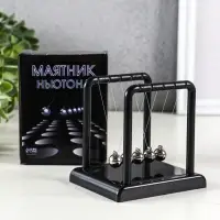 Маятник настольный антистресс &laquo;Антистресс&raquo;, чёрный, 7.5&times;8.8&times;9 см