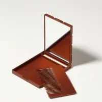 Зеркало складное &laquo;Шоколадное чудо&raquo;, с расчёской, 8.5&times;6 см, МИКС