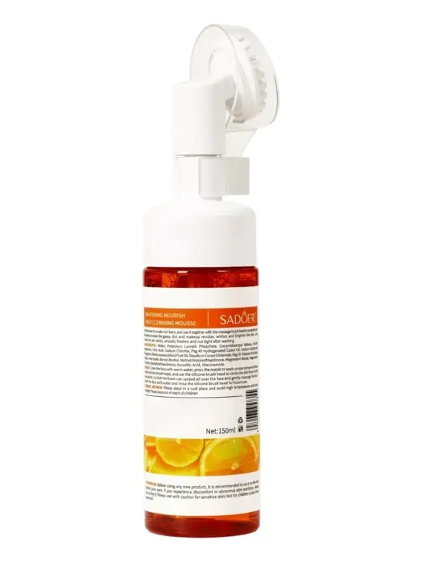 Пенка для умывания с щеточкой с витамином С, 120 мл