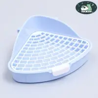 Туалет для кроликов и хорьков &laquo;Пижон&raquo;, 24&times;18&times;11 см, угловой, пластик, синий