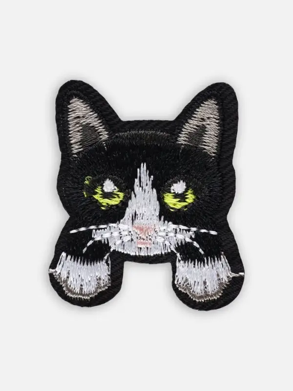 Термоаппликация &laquo;Котёнок с лапками&raquo;, 4&times;3.2 см, чёрная