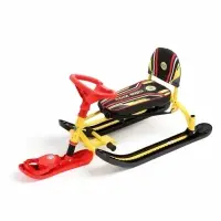 Снегокат &laquo;Twiny 2+&raquo; Спортивный, со спинкой, с родительской ручкой, жёлтый, TW2+/S Nika