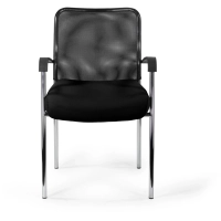 Стул БМФ Easy Chair Афродита Люкс каркас хром сетка/ткань черный