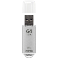 Флеш-память Smartbuy UFD 3.0/3.1 64GB V-Cut Silver (SB64GBVC-S3)