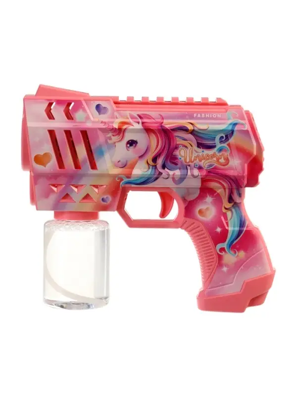 Генератор мыльных пузырей "Единорожка",световые эффекты, работает от батареек