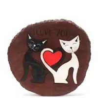 Панно настенное I LOVE YOU, дерево, 33&times;28&times;3 см