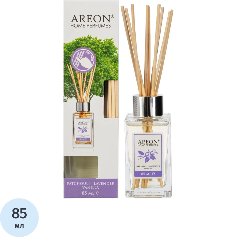 Аромадиффузор AREON STICKS PREMIUM 85 ml. Патчоули-лаванда-ваниль