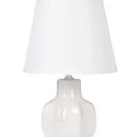 Лампа настольная E27 40Вт "Гранат" беж перламутр 20х20х32,5 см